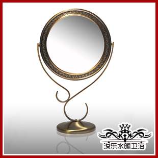新年礼物 古铜 台式镜 化妆镜子 梳妆镜 双面 专柜欧式 K602
