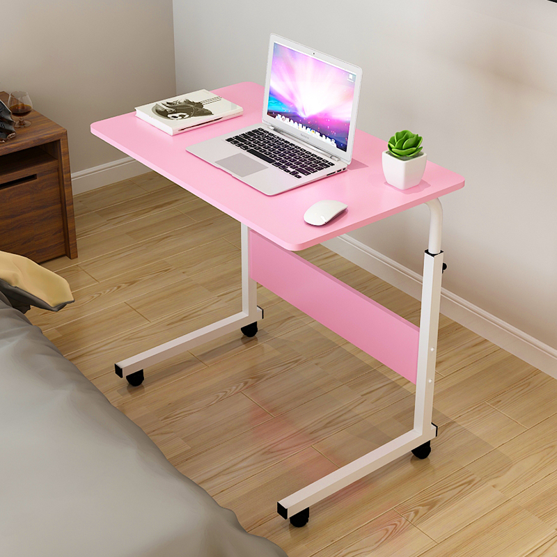 可移动可升降懒人床边笔记本电脑桌床上用简易书桌简约卧室小桌子