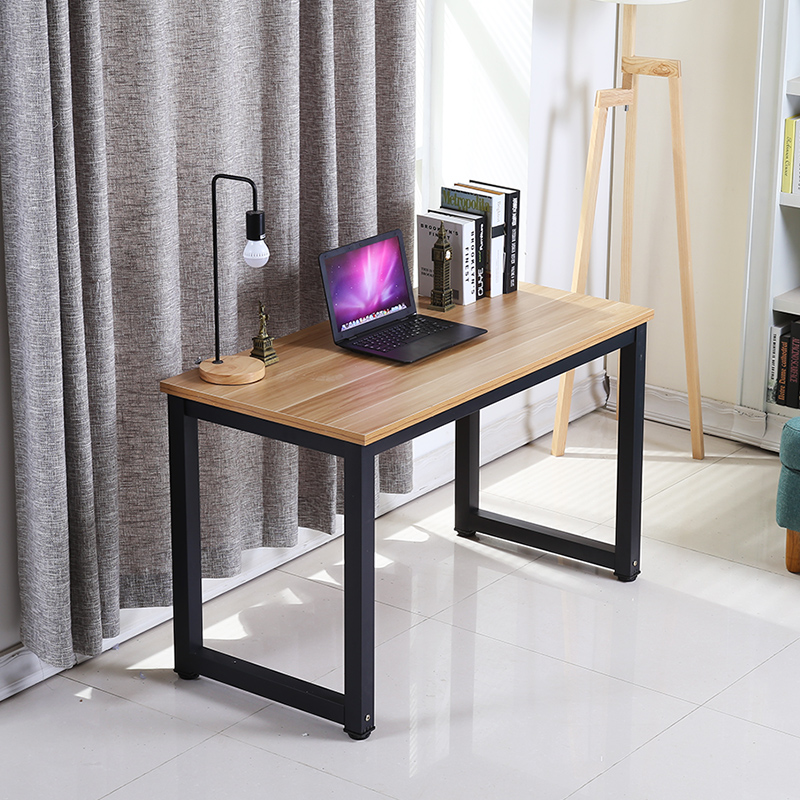 简易电脑桌钢木桌简约书桌家用办公桌写字桌回型桌台式笔记本桌