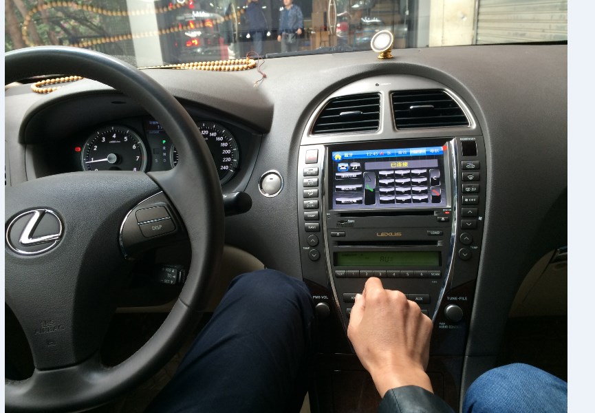 雷克萨斯ES240专用车载DVD、GPS导航仪一体机原车不带导航保留CD