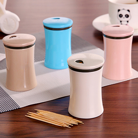 家用客厅简约便携创意牙签盒 自动可爱餐桌欧式牙签桶 牙签罐包邮