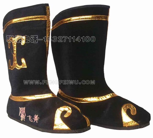 舞蹈靴*藏族舞靴*蒙古舞靴*民族舞靴*舞蹈鞋*新疆舞靴*黑色