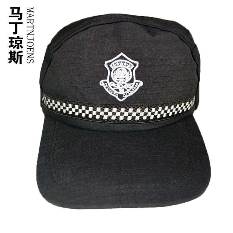 保安服作训帽安保物业黑色棒球帽新老式鸭舌帽保安制服帽子