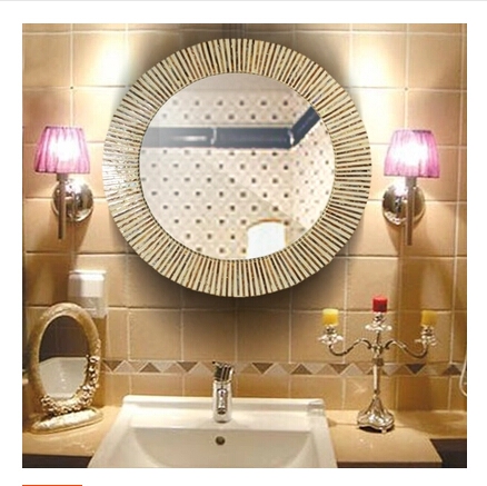 进口东南亚手工天然贝壳高档壁镜 卧室化妆镜 现代简约时尚浴室镜