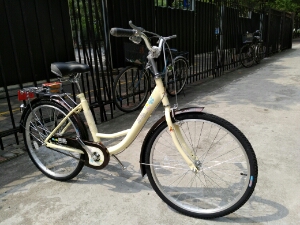 凤凰自行车24/26寸芭蕾小姐城市女车(黑色/蓝色/黄色）