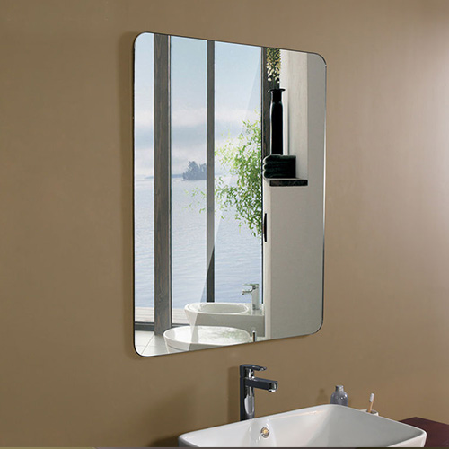 AC银晶浴室镜壁挂无框简约现代洗手间洗漱台镜方形镜子可定做