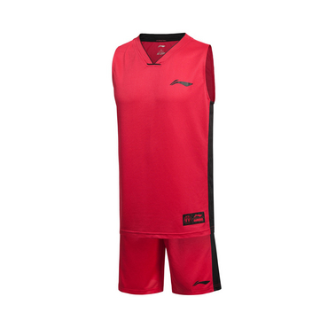李宁官方网旗舰店正品新款男子篮球运动比赛服套装红蓝黑白运动服