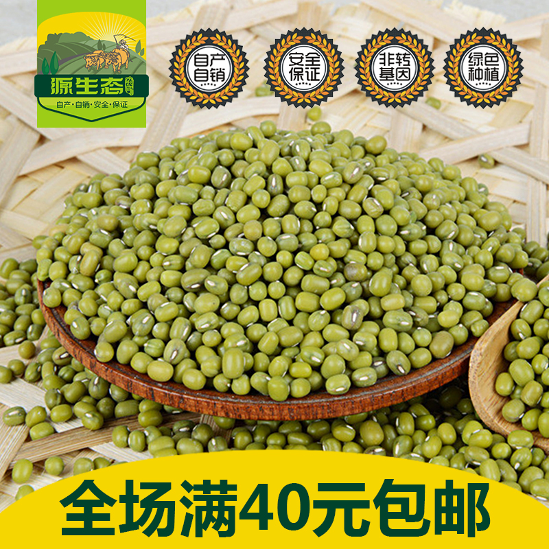 新鲜绿豆东北自产自销小绿豆发芽 绿小豆 明绿豆农家笨绿豆汤500g