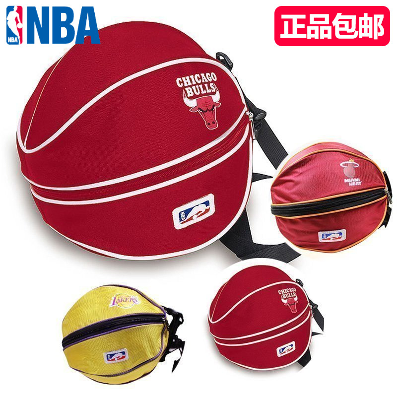 NBA篮球运动单肩包 斯伯丁篮球网兜 球袋形训练背包 篮球袋保护套