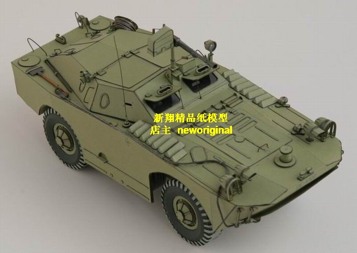 BRDM1型水陆两栖装甲车吉普车战车模型