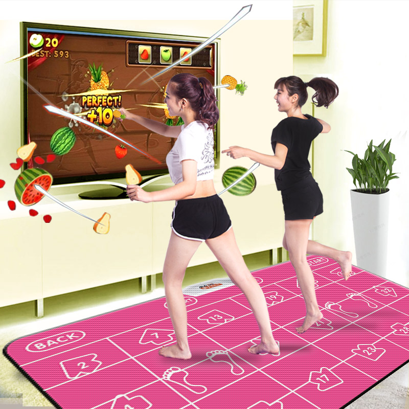 悦步瑜伽跳舞毯双人3D电视电脑加厚 无线体感 瑜珈手舞足蹈跳舞机