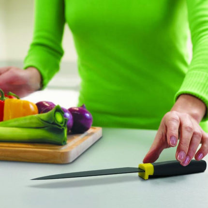 英国joseph joseph正品 厨房刀具三件套装水果刀锯齿刀厨师刀菜刀