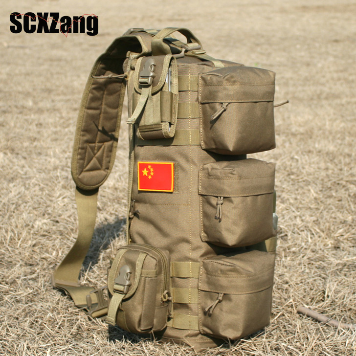 中性软包冲锋战术背包斜挎包手提包迷彩单肩包徒步军迷包空降包