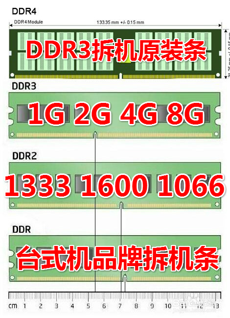 DDR3 1GB 2GB 4GB 8GB1066 1333 1600原装品牌台式机内存