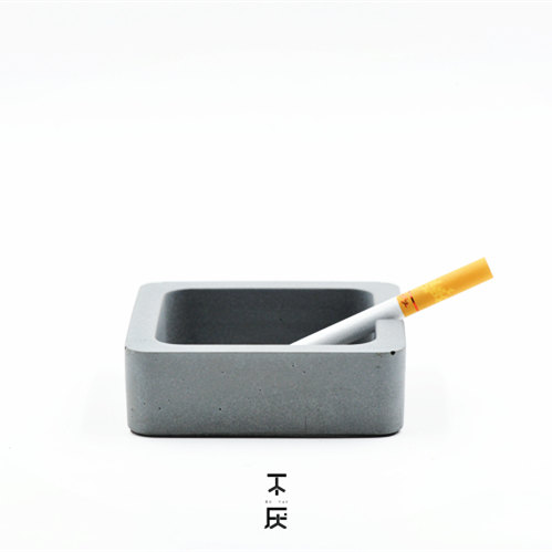 【天天特价】清水混凝土现代简约方形水泥烟灰缸原创设计礼物包邮
