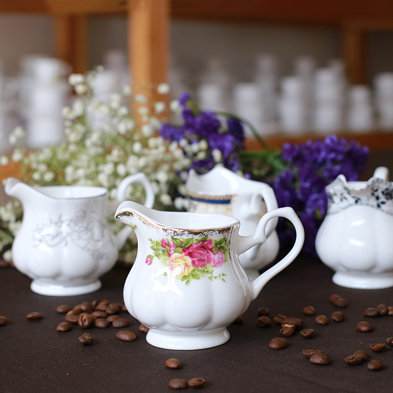 英式骨瓷咖啡壶 套装 陶瓷茶壶 欧式 咖啡具套装 多花色 礼品定制