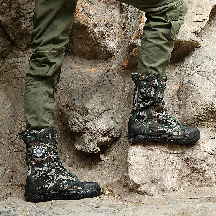 CQB夏季军靴特种兵透气系带07作战靴男户外登山靴沙漠靴战术靴