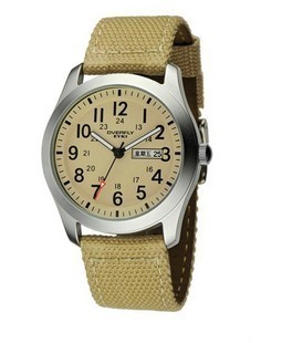 包邮EYKI OVERFLY表男士表尼龙表带双历机芯手表运动表战术手表