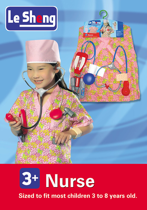 儿童cosplay人物扮演护士服 万圣节 狂欢节派对服饰 化装舞会服装