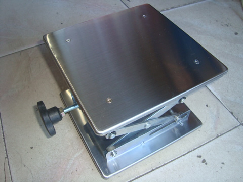 不锈钢升降台 300×300mm 手动控制通用升降平台 载重30公斤