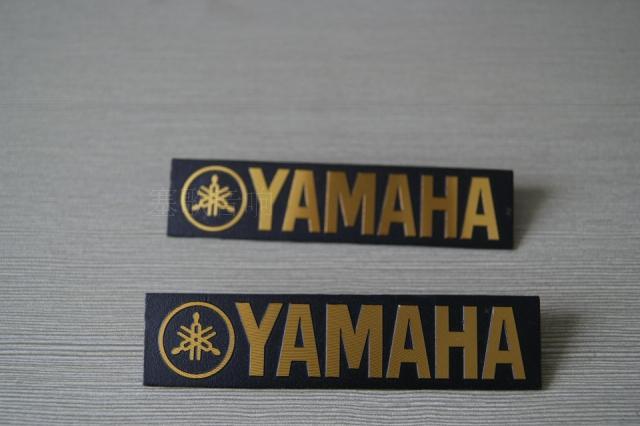 YAMAHA标贴 雅马哈音箱商标吊牌 铝铭牌黑底金黄字 舞台音箱配件