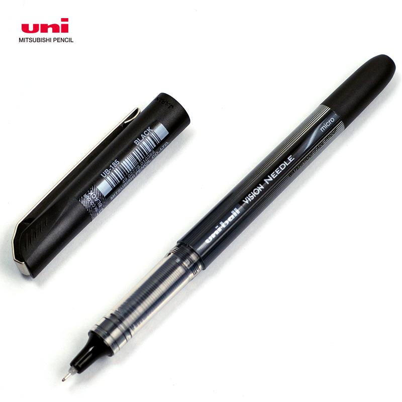 uni日本三菱UB-185 签字笔 直液针管型中性笔 0.5 签字笔