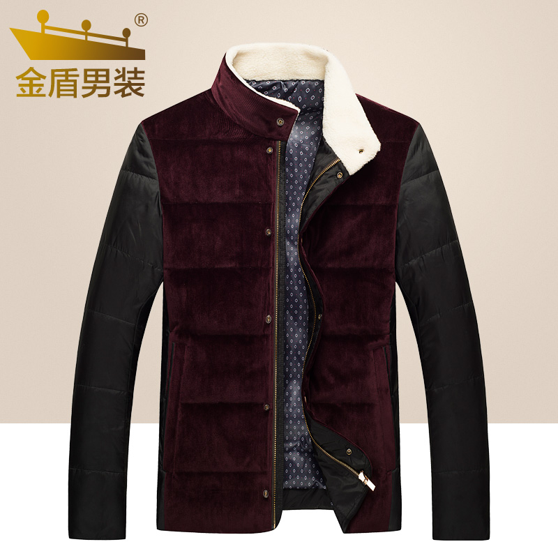 KIN DON/金盾冬季新款男士羽绒服韩版修身男装大衣加厚立领外套男