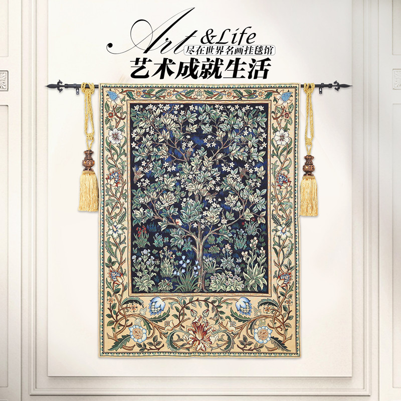 泰国风情手工艺品挂毯壁毯桌布台布东南亚风格泰式家居布艺装饰