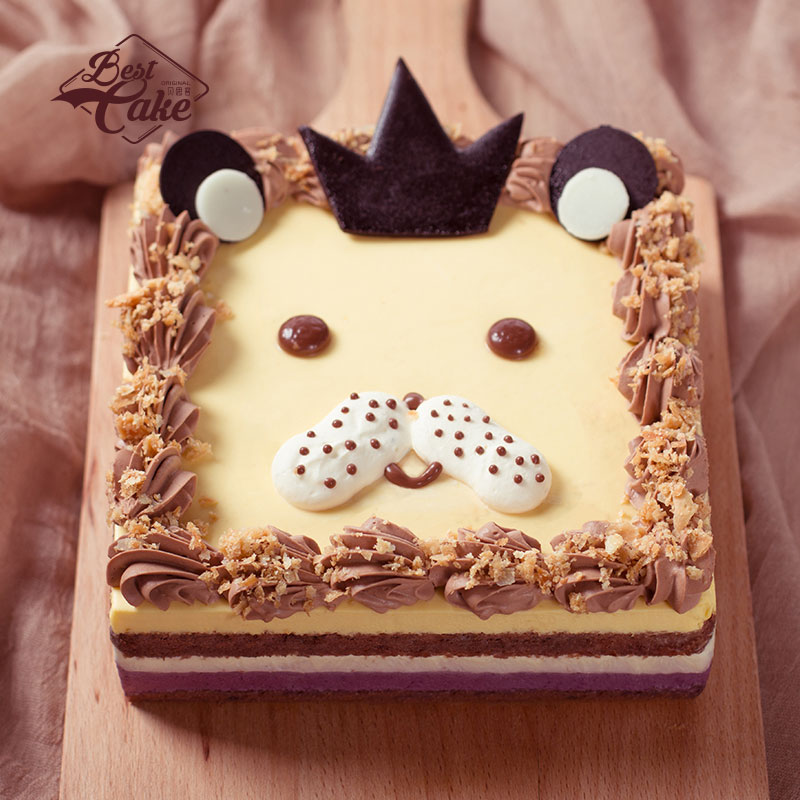 贝思客狮子座生日水果慕斯动物奶油蛋糕同城冷链星座蛋糕礼盒装