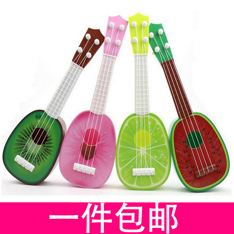 乌克丽丽四弦水果吉他它 小女孩男宝宝初学弹奏乐器儿童玩具1-6岁