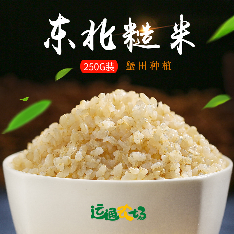 东北糙米新米 250g半斤装 胚芽活米粗五谷杂粮玄米炒米茶农家自产
