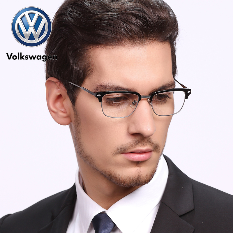 德国大众VOLKSWAGEN近视眼镜配成品眼镜架纯钛眼镜框男女全框眼镜