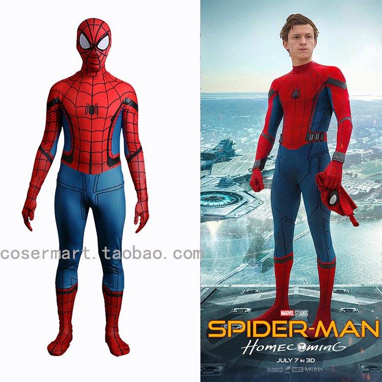 【cosermart】蜘蛛侠英雄归来spiderman同款cosplay连体紧身衣服