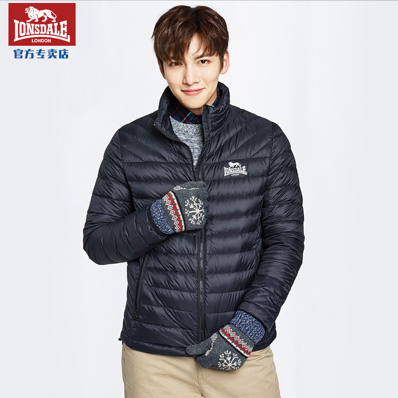 龙狮戴尔羽绒服男 2016冬季新款 韩版立领运动轻薄款保暖外套潮