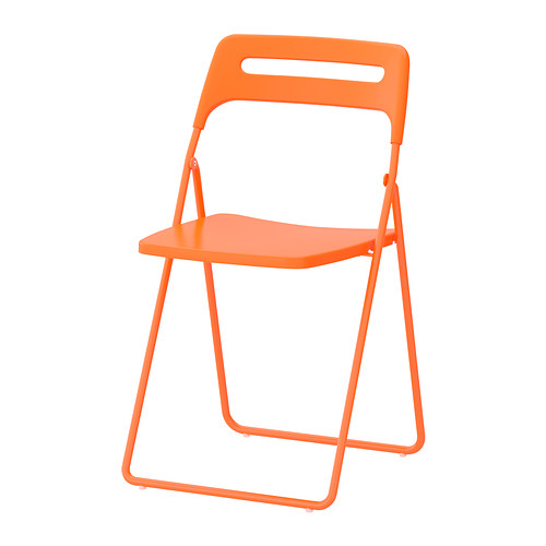 IKEA南京宜家家居专业代购尼斯折叠椅子餐厅折叠椅子客厅橙色绿色