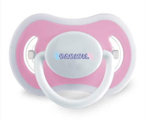 香港代购 Babisil 安抚奶嘴(粉红色)0~6个月 矽胶 进口婴幼儿奶嘴