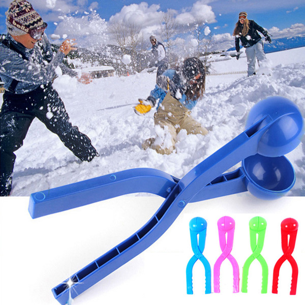 雪球夹 夹雪球器钳雪球勺 防冻塑料冬季户外玩雪玩具打雪仗工具