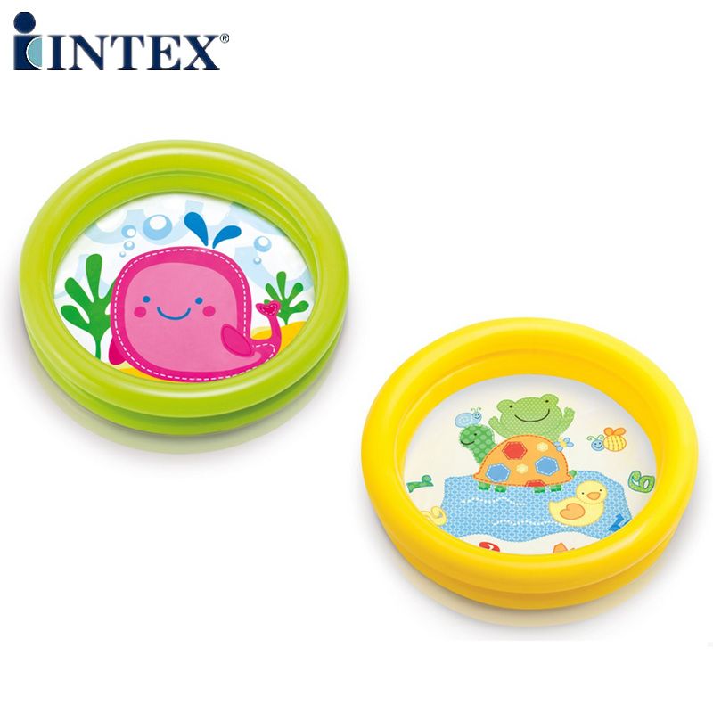 INTEX海洋球池婴儿充气游泳池玩具家庭水池儿童沙池宝宝洗澡浴盆