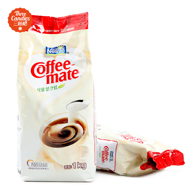 韩国进口 Nestle/雀巢咖啡伴侣植脂末1000g大袋装 咖啡奶茶调料