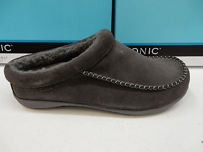 海外代购 拖鞋 VIONIC ORTHAHEEL技术男款巴罗绒面拖鞋深灰色10码