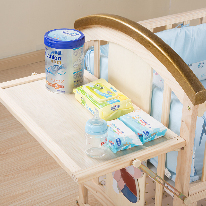 ZEDBED婴儿床奶瓶架床头置物板
