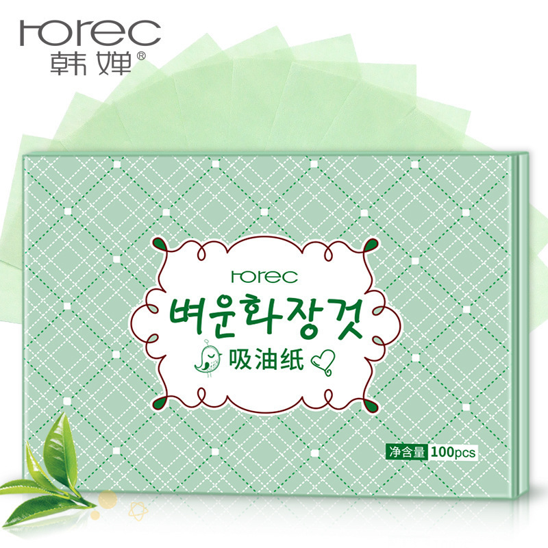 韩婵正品清透洁净吸油纸清爽舒适吸油吸汗面部面纸美容化妆100片