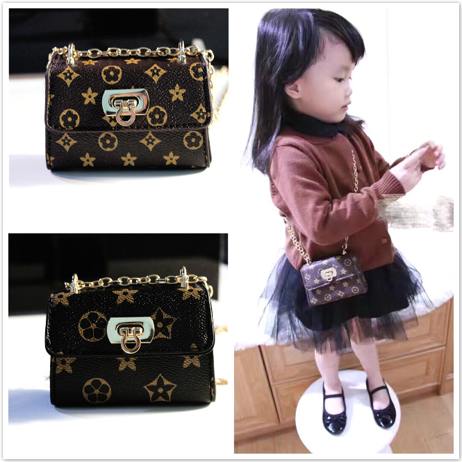 韩版儿童包包时尚女童斜挎包链条mini印花公主挎包小包包韩国