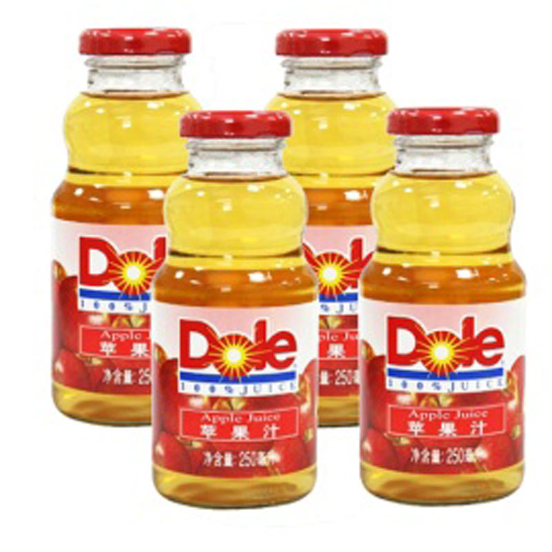 Dole都乐 100%橙汁/苹果汁/葡萄汁 250ml×24瓶/箱 纯果橙汁 单瓶