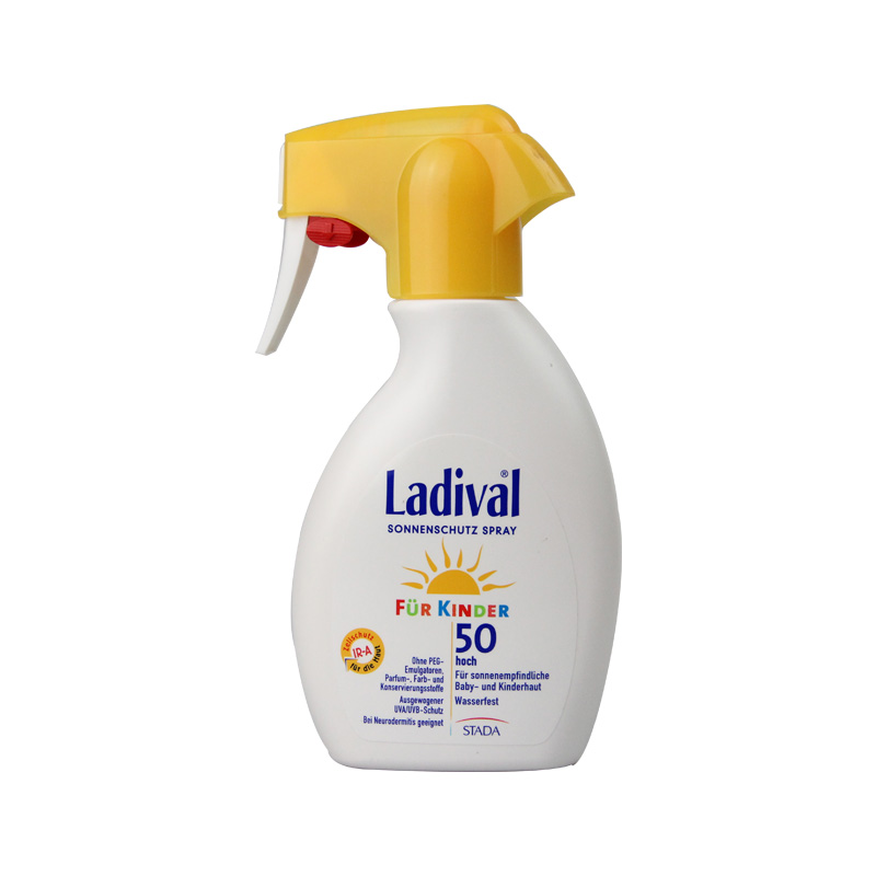 德国Ladival天然防晒药妆品牌婴儿童防晒喷雾LSF50 200ml*1瓶