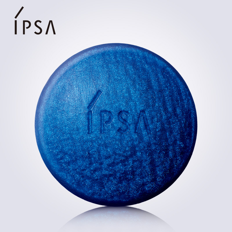 IPSA茵芙莎清润蓝矿物皂100g磨亮纹理深层清洁男女士精华洁面皂