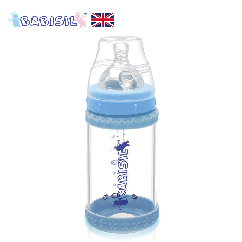 【清仓秒杀】贝儿欣 玻璃奶瓶宝宝新生儿感温母乳实感奶瓶宽口径