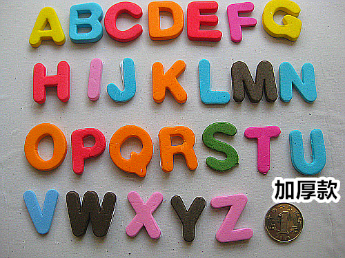 幼儿园区角贴纸材料 EVA大写字母 A到Z字母 儿童英语启蒙装饰贴纸
