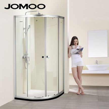 JOMOO九牧 整体浴室 钢化玻璃淋浴房 弧形淋浴房 M3111