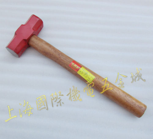 上海五金城 红4LB八角锤头 八角锤子 工具 铁锤工具 铁锤头1118克